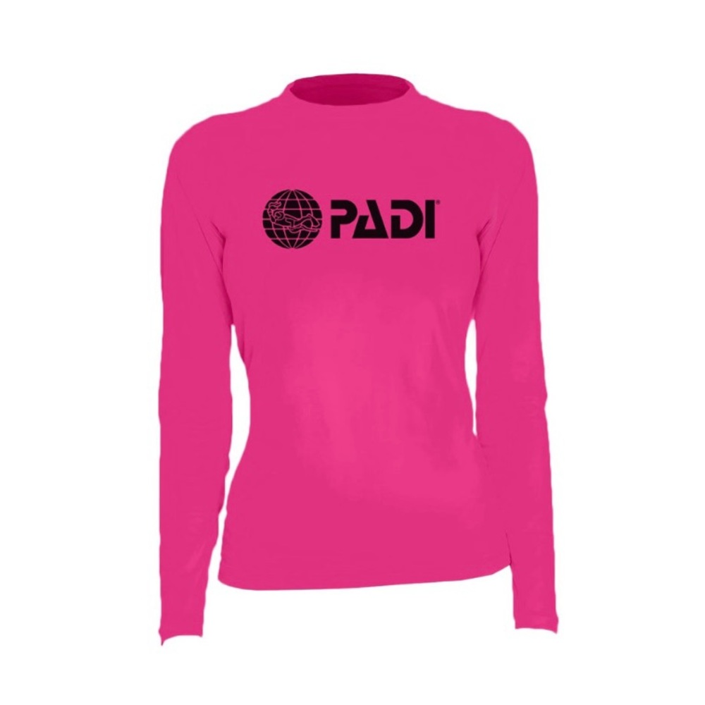 PADI Women’s Rash Guard – Hot Pink size XXL